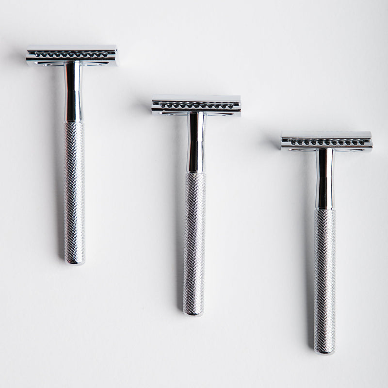 Silver Safety Razor